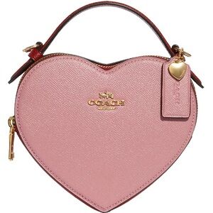 Coach Pink Heart-Shaped Crossbody Bag NWT